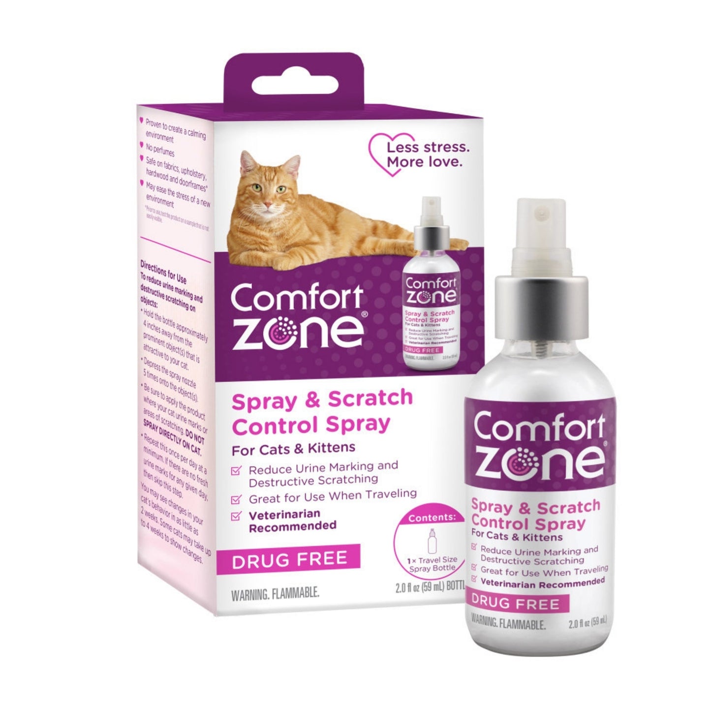 Comfort Zone Comfort Zone Scratch Deterrent and Cat Calming Spray, 2 ounces59.2 mL 1ea/2 oz